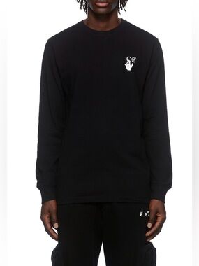 Off-White Black Caravaggio painting long-sleeve T-shirt